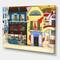Designart - The Facade of The Buildings In A Cozy Streets - French Country Canvas Wall Art Print